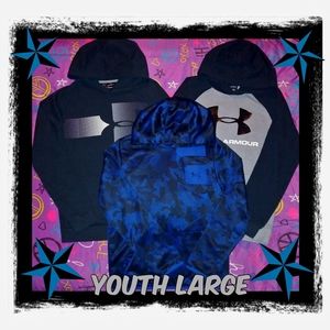 GREAT FOR BACK TO SCHOOL 💜3) LG BOY'S UA HOODIES